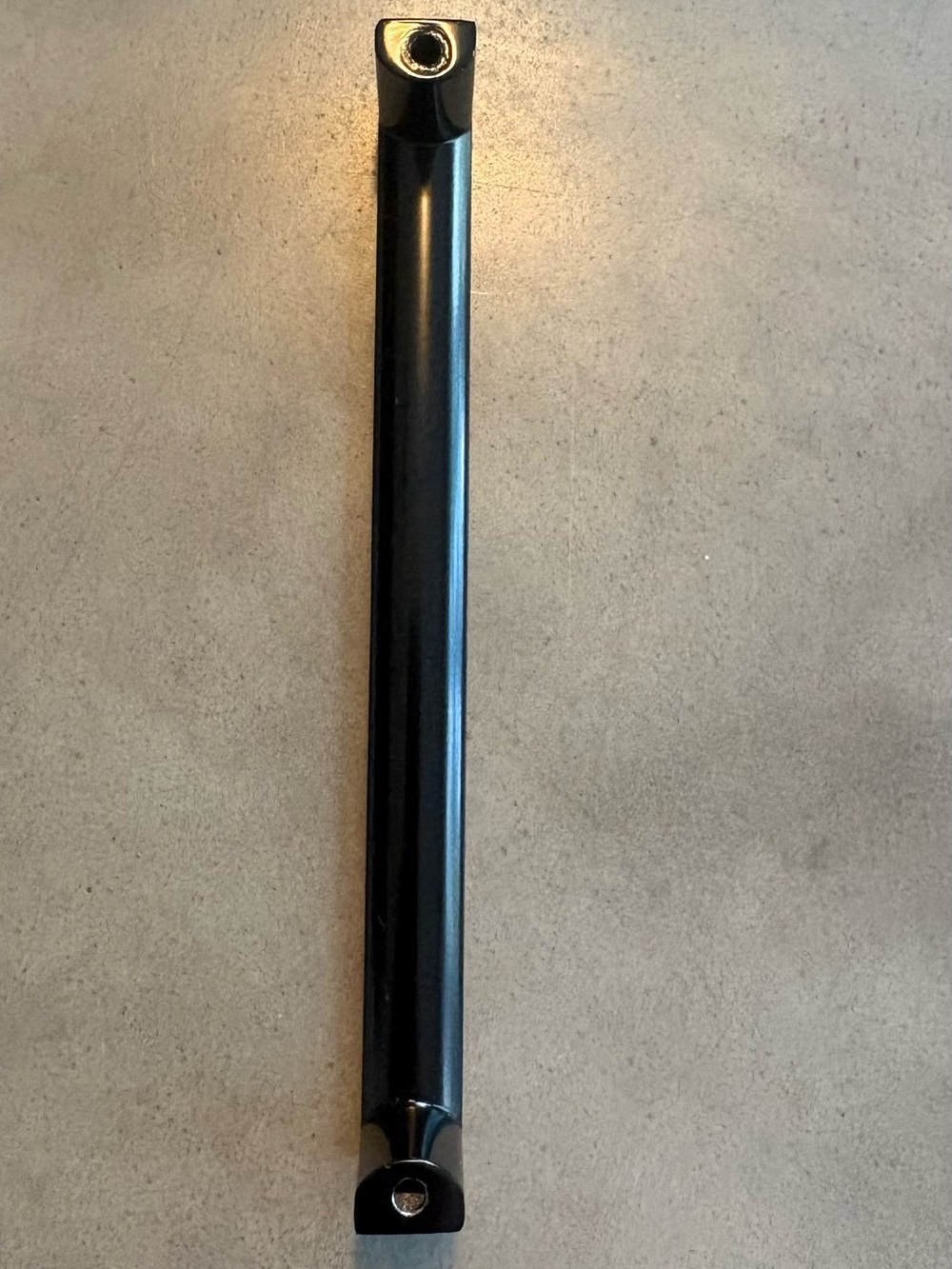 Sleek Black Metal Handle Bar 10 pulls, NWT